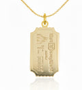 Entry Ticket Castle Pendant Necklace