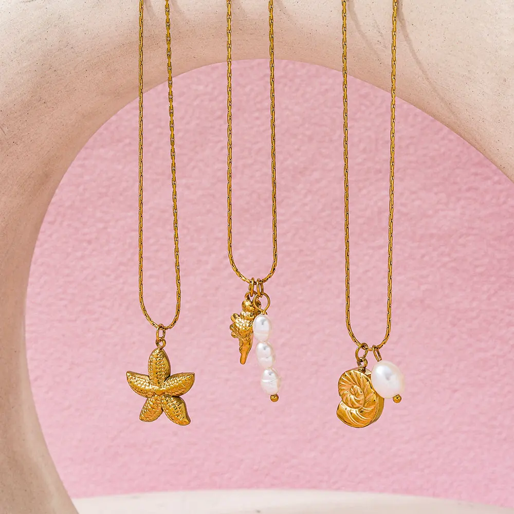 Coastal Charm Layered Necklace Set