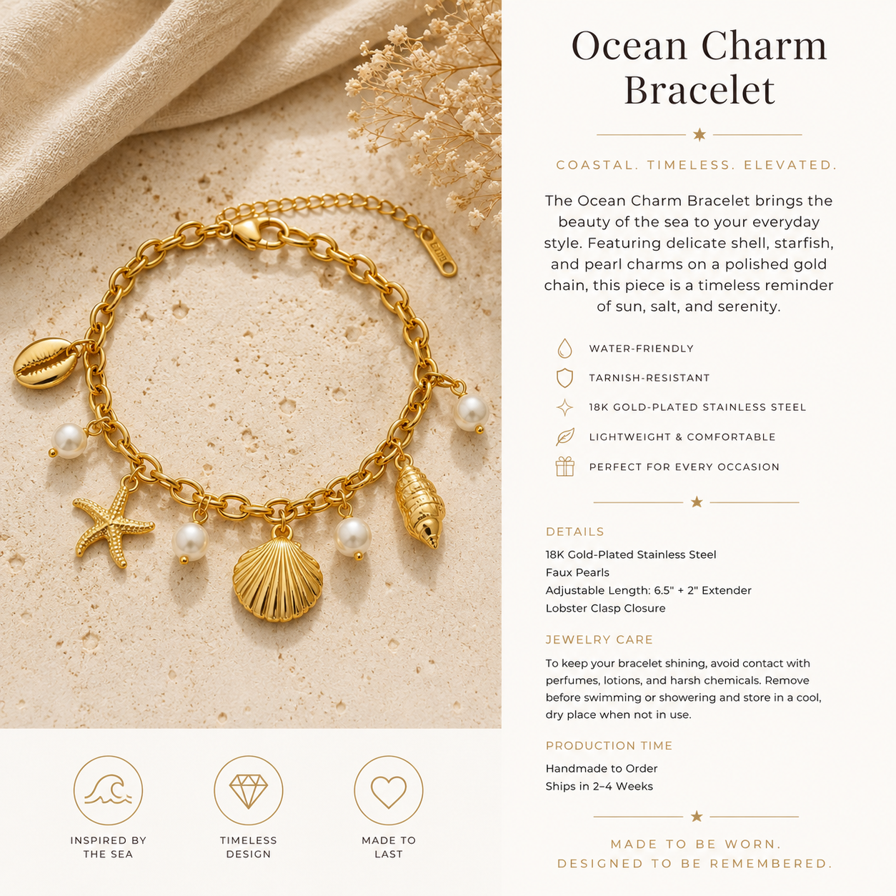 Ocean Charm Bracelet
