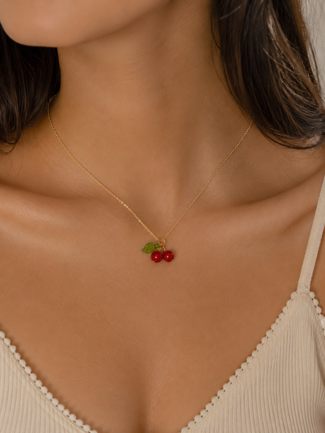 Classic Cherry Necklace