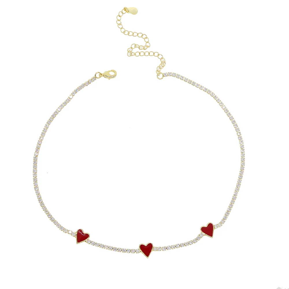 Sweetheart Tennis Necklace