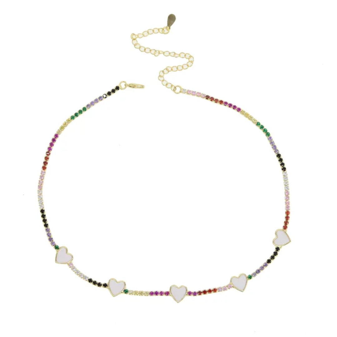 Sweetheart Tennis Necklace