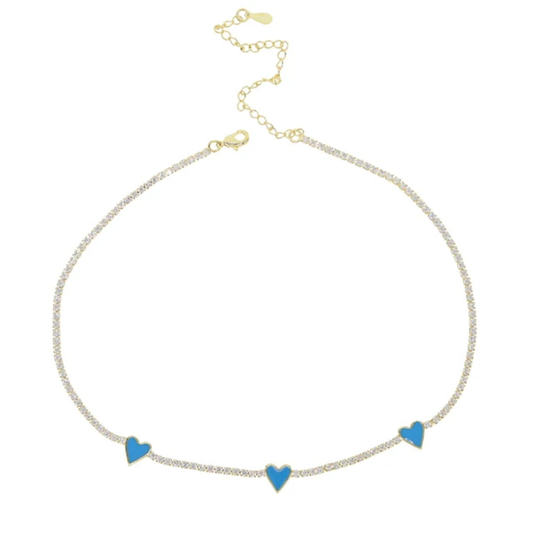 Sweetheart Tennis Necklace