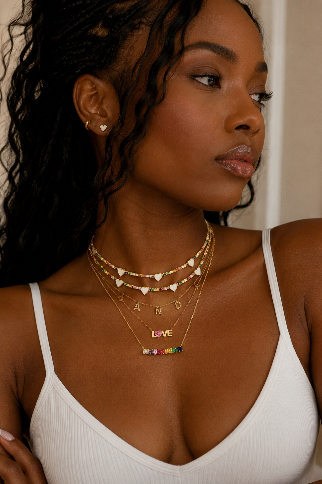 Sweetheart Tennis Necklace